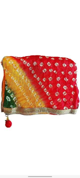 Multicolor Bandhani Art Silk Dupatta