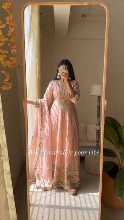 Party Wear Heavy Gown With Dupatta - View 4