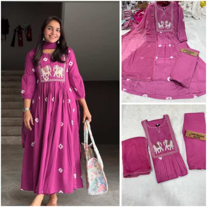 PURE RAYON COTTON KURTA SET - View 7