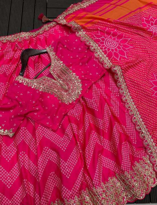 New Launching Embroidery Work Digital Print Lehenga Choli - View 5