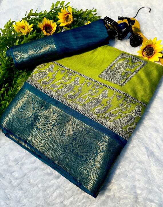 Soft Dola Silk Saree With Blouse
