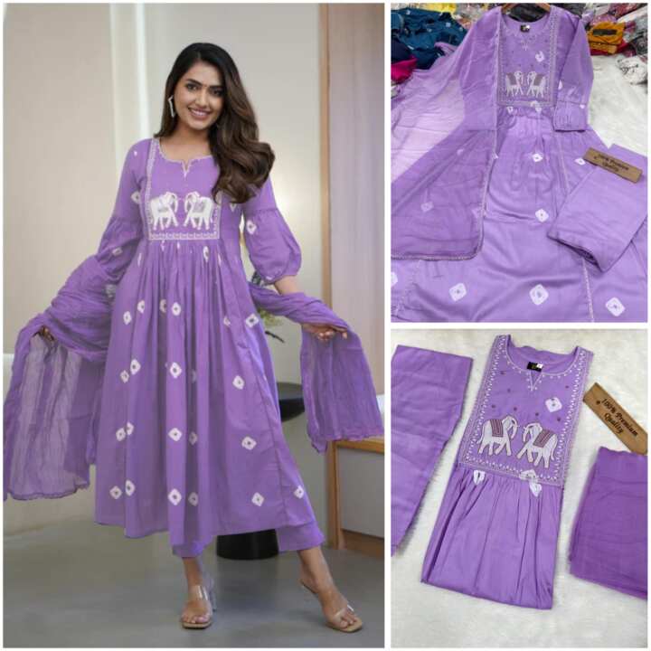 PURE RAYON COTTON KURTA SET - View 6