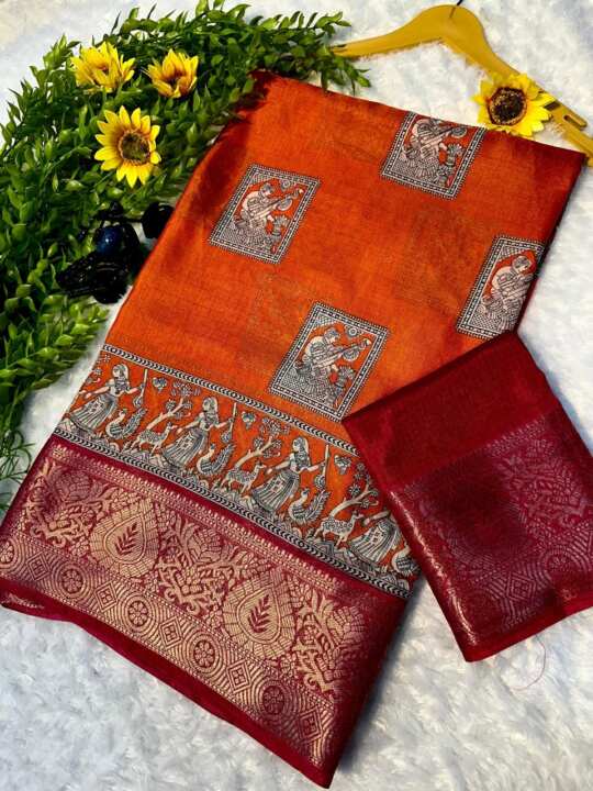 Soft Dola Silk Saree With Blouse